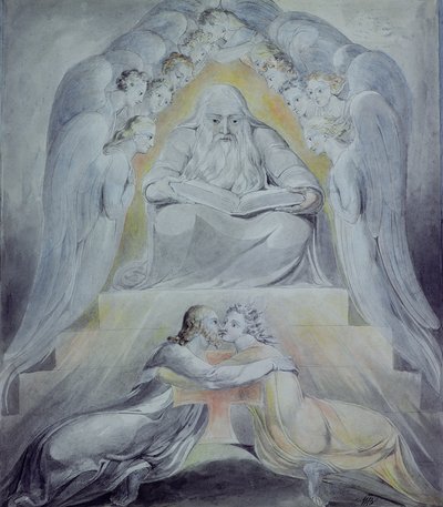 Mercy and Truth Are Met Together, Righteousness and Peace Have Kissed Each Other by William Blake